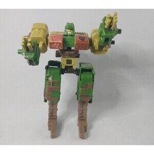 Transformers 2002 Armada Super Cons DEMOLISHER Decepticon - Gold, Brown and Camo